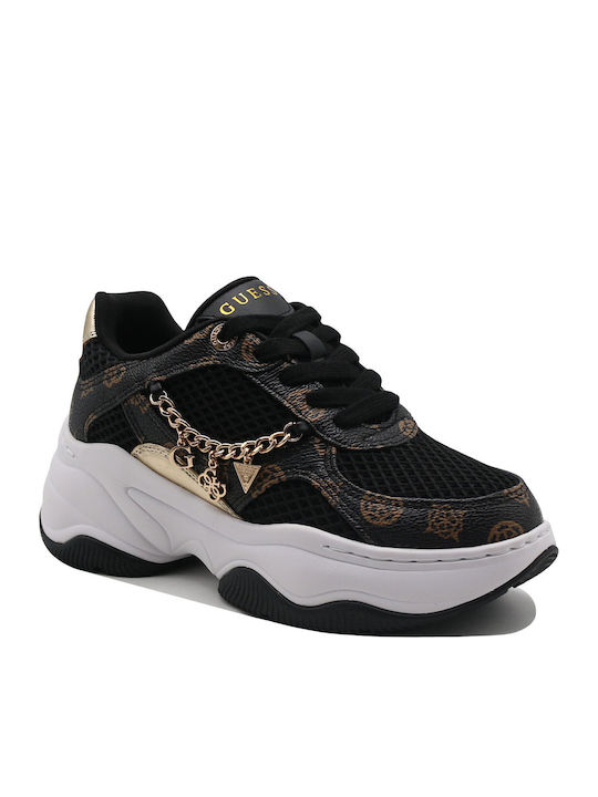 Guess Γυναικεία Sneakers Black / Brown
