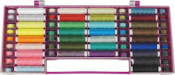 Thread Bobbin Set Kleiber 92022 64 Pieces Multicolored