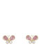 Kids Earrings Studs Butterflies from Gold 9K