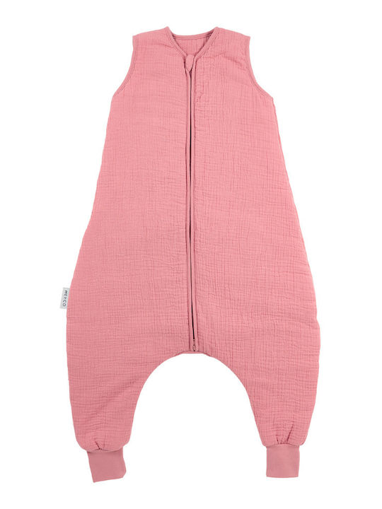 Meyco Winter Sleeping Bag with Feet Muslin Rose