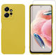 Redshield Back Cover Σιλικόνης / Tempered Glass Κίτρινο (Xiaomi Redmi Note 12)
