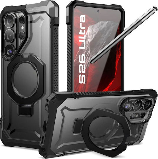 Supcase Unicorn Beetle Grip Mag Back Cover Σιλικόνης / Πλαστικό Μαύρο (Galaxy S26 Ultra)
