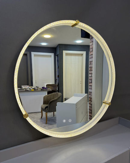 Martin Home MA-01 Oglindă Rotundă cu LED cu Atingere 60x60cm Albă