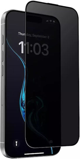 3D Privacy Ματ Tempered Glass Μαύρο (iPhone 17 / 17 Pro / 16 ProXiaomi 17 Pro)