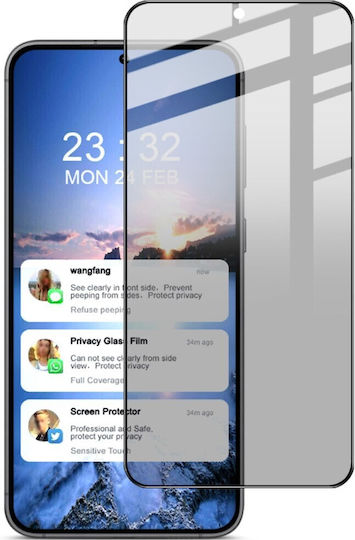 Imak Privatsphäre Vollflächig gehärtetes Glas Schwarz (Galaxy S23+)