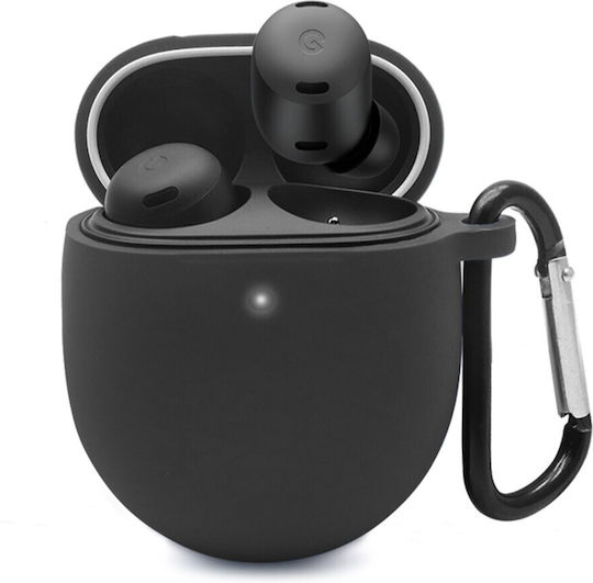 Case Silicone with Hook in Black color for Google Pixel Buds Pro