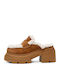 Turnpike Suede Mules με Τακούνι σε Ταμπά Χρώμα