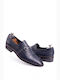 Leder Herrenschuhe Blau