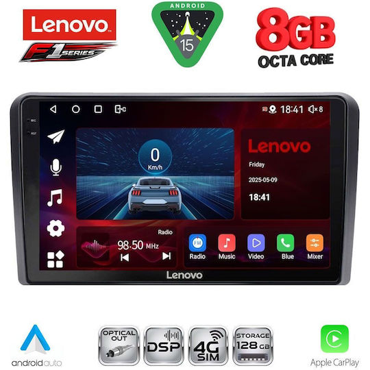 Lenovo Car Audio System for Nissan Navara 2006-2011 with Clima (Bluetooth/USB/WiFi/GPS/Apple-Carplay/Android-Auto) with Touch Screen 9"