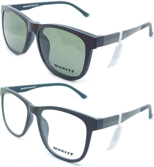 Moritz Prescription Eyeglass Frames Clip-On Mz21909 Qm07 Includes Additional Sun