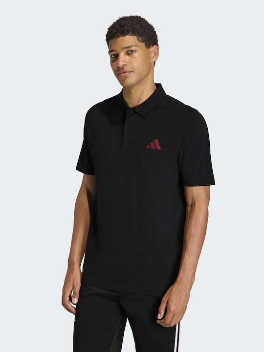 Shirt M Polo Short Sleeve Black Blouse