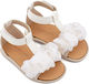Babywalker White Baptism Leather Sandals