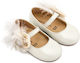Babywalker Taufschuhe für Mädchen Leder Ecru Ba...