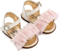 Babywalker Бебешки Кожени Сандали Pink Bow