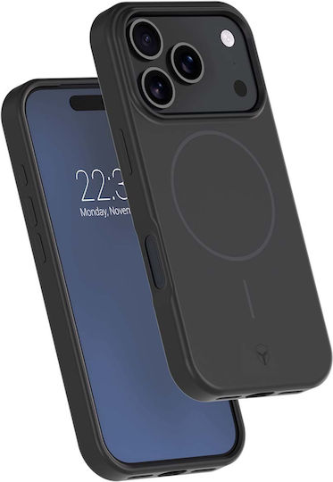 Force Case Silikon Handyhülle Iphone 17 Pro Kompatibel mit Magsafe Stoßfest 2m Schwarz