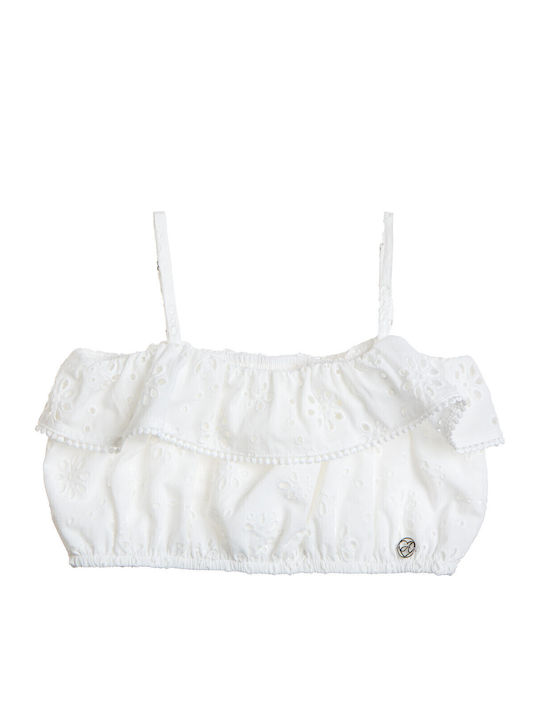 Queen A Crop Top White