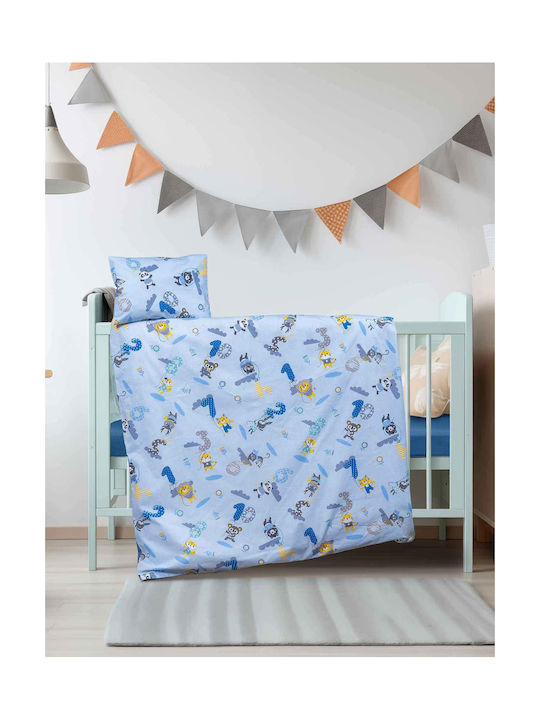 Madi Seturi de cearșafuri pentru bebeluși Pentru Patut Bumbac Albastru 70x120buc
