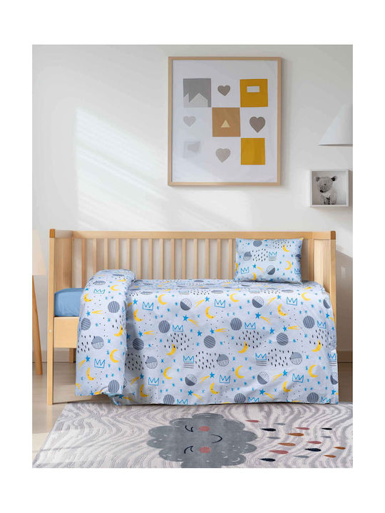Madi Seturi de cearșafuri pentru bebeluși Pentru Patut Bumbac Albastru 70x120buc