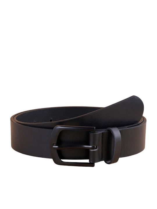 Modern Solid Leather Kids Belt 85-95cm*3cm Black
