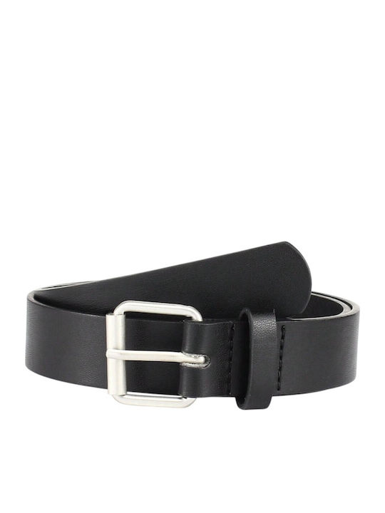 Centură Pentru Copii Modernă Monocromă Din Piele 75-95cm*3cm Neagră