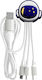 Yello Koko 5-in-1 Andy Xxl USB A C Micro-USB USB C Lightning Kabel 1m Astro Weiß