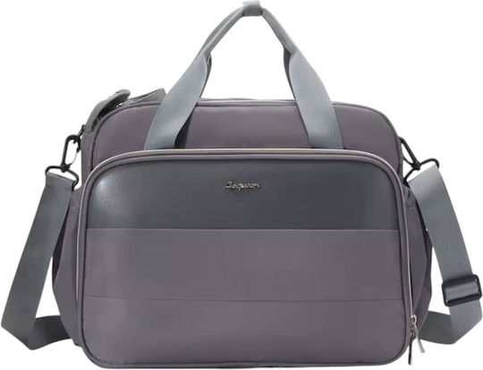 Lequeen Shoulder/Hand Diaper Bag Gray