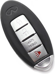 Nissan 3+1 Button Key Case