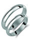 Valauro Wedding Rings White Gold 9K 3.50mm