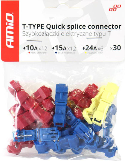 Electric Couplings Quick T-joint Connections Mixed Box 30 Pcs