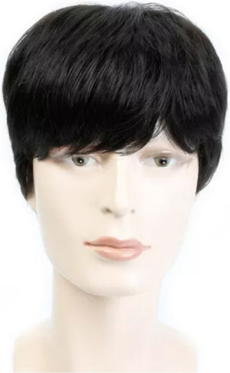 Animis Beauty Herren Perücke mit Synthetikhaar in Schwarz Farbe