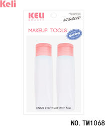 Keli Beauty Travel Bottles Set 2 Pieces Pink – Silicone Travel Bottles for Cosmetics & Liquids Keli Beauty Travel Bottles Set 2 Pieces Pink – Silicone Travel Bottles for Cosmetics & Liquids