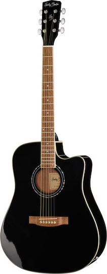 Harley Benton Ακουστική Κιθάρα D-120ce Cutaway Black