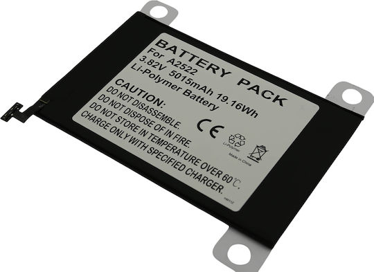 Avizar A2522 Ersatzbatterie Ipad Mini 6 Li-Polymer 3.82V 5015mAh 19.2Wh Schwarz