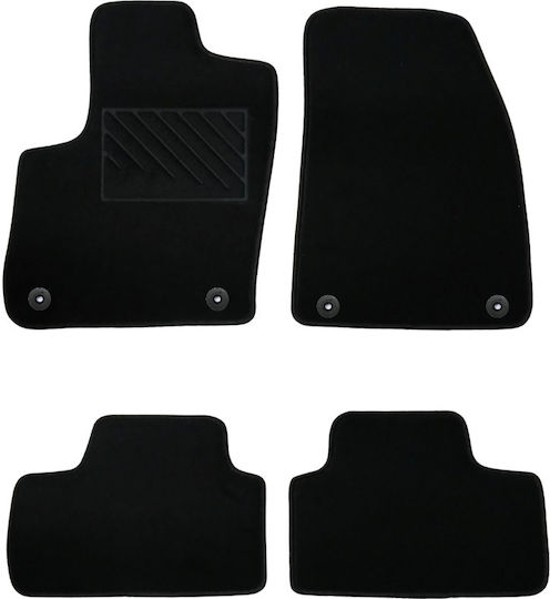Luxury Quality Carpet Car Mats Black Compatible with Volvo XC40 Model 2018-present Set of 4