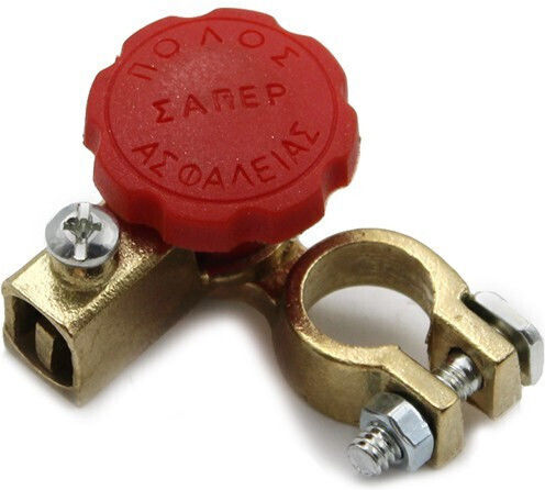 Battery Terminal Safety Quick Disconnect Positive 12-24v 100gr Agroequip