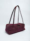 Silhouette Baguette Damen Schultertasche Burgundisch