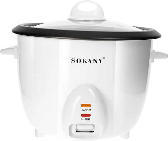 Sokany Reiskocher 1,8l Kompakter Dampfkorb Warmhalten Weiß