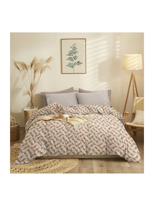 Cokitex Sheet Sets Single 165x260cm. (165x260) Marta Mira Brown Brown 3pcs