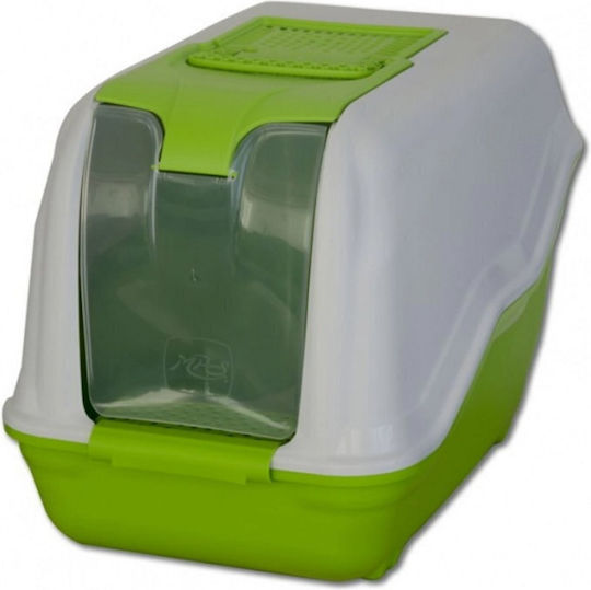 MPS Luxury Netta Maxi Cat Toilet Closed with Filter Green L66 x W45 x H46cm