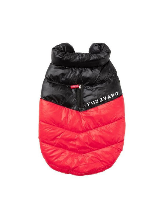 Fuzzyard Harlem Кучешки палта Червен XLarge с дължина на гръбчето 60 см.
