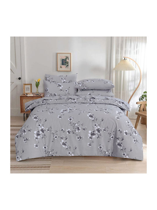 Casa Colori Duvet Cover Cotton Double 200x240 G...