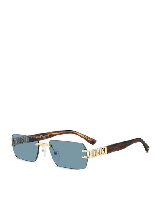 Dsquared2 Unisex Sunglasses with Gold Metallic ...