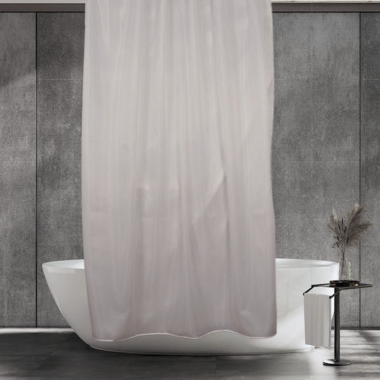 Epavlis Homeware Shower Curtain 180x200cm White