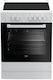 Beko Cooker 72lt with Ceramic Hobs W60cm. White