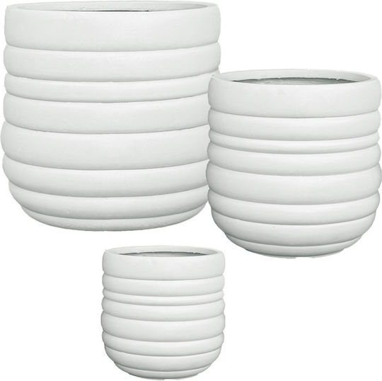 Marhome Planter Concrete White