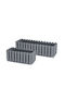 Iliadis Blumenkasten Kunststoff Stone Gray 38x18x6cm.