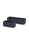 Iliadis Planter Box Plastic Gray 38x18x6cm.