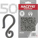 Gutter Hooks Lights Weihnachtsaccessoires Grau 4.4x2.5 Cm 100 Stück Hlx-0083-set100