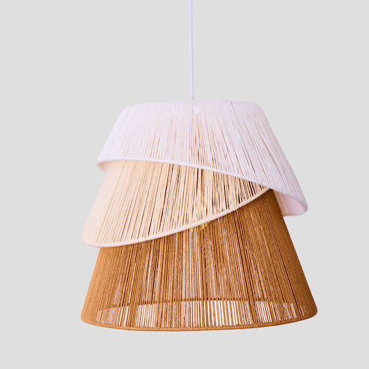 InTheBox Sorrel Висящо Осветително Тяло Бял Бохо с въже 36x34см.