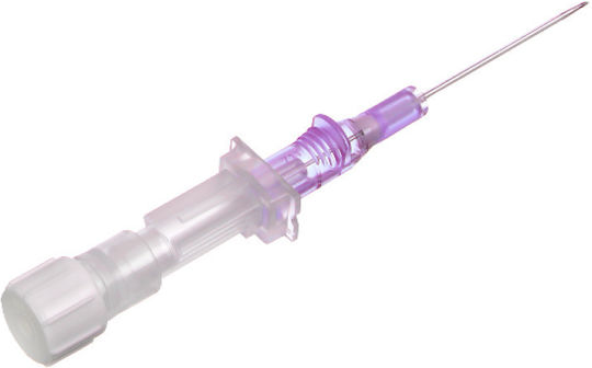 Polywin Venous Catheters Without Port & Without Wings 100 Pieces 26g X 19mm Purple